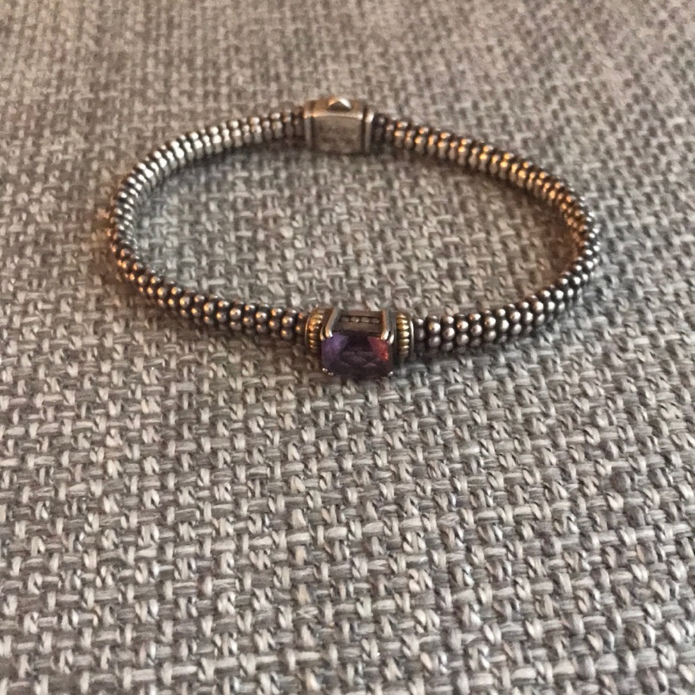 Lagos purple stone bracelet